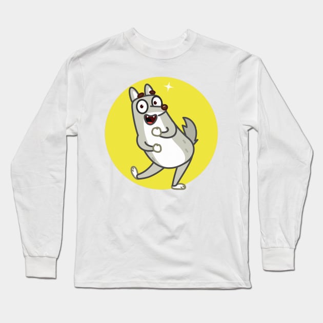 Alpha Wolf dances professionally Long Sleeve T-Shirt by ManimeXP